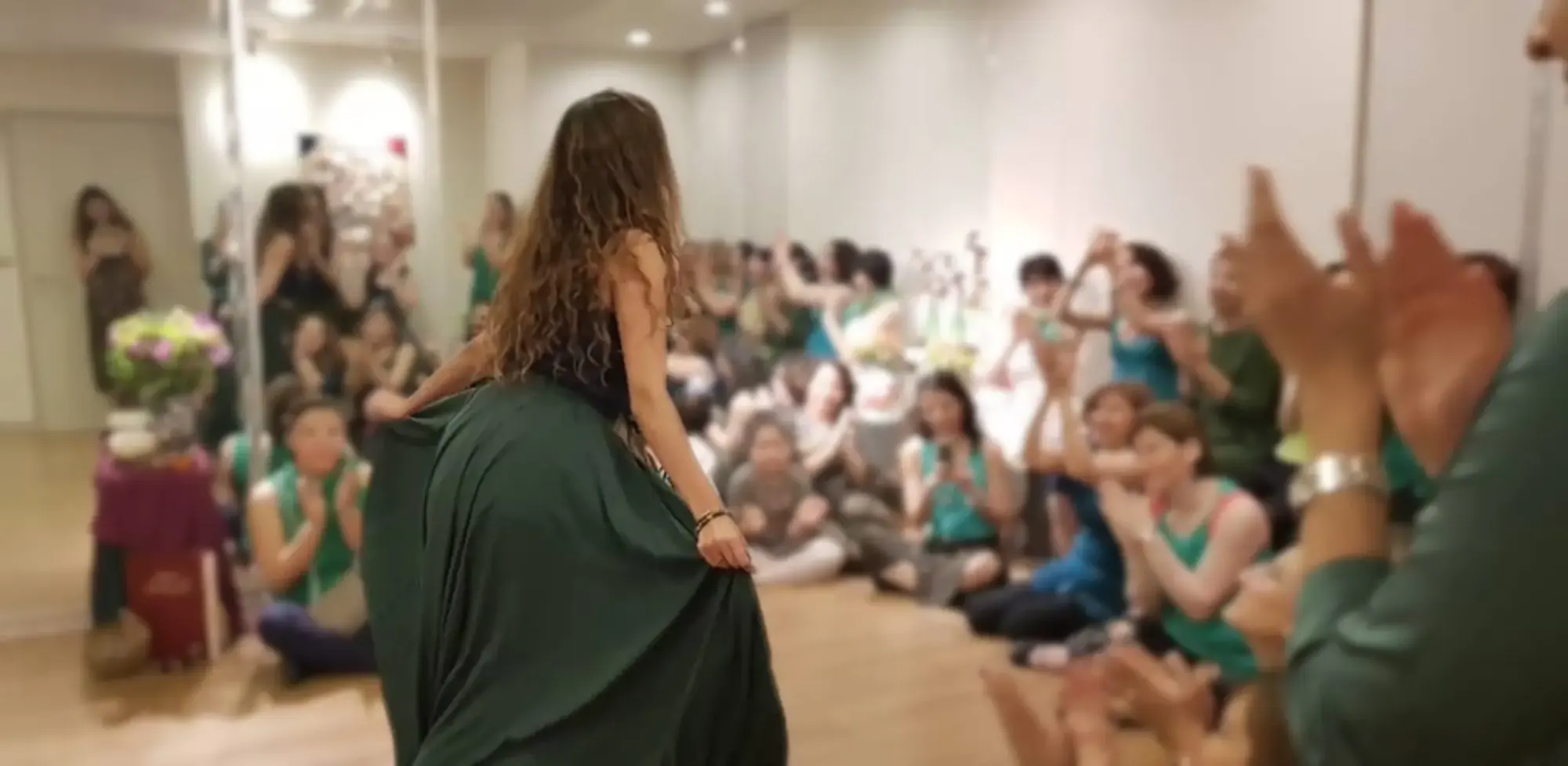 Members of Miniature Dance Academy gathered in the Tehran studio