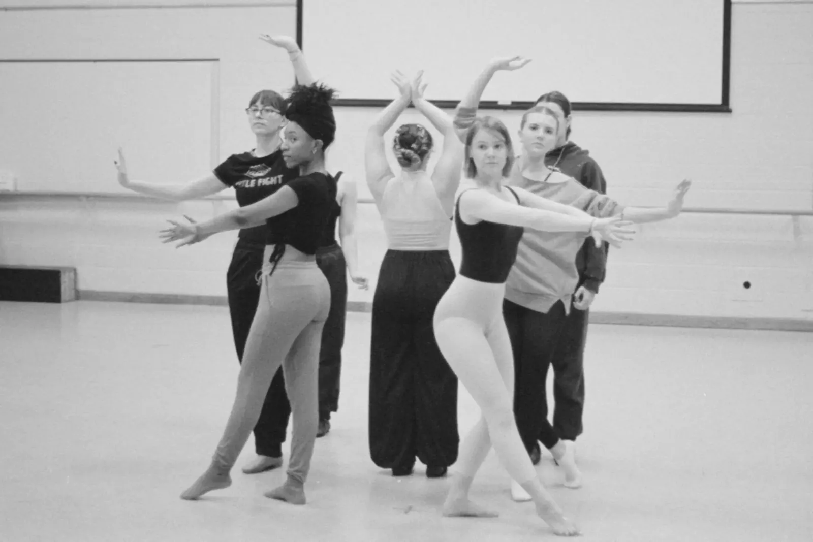 Banafsheh Amiri teaching a group rehearsal